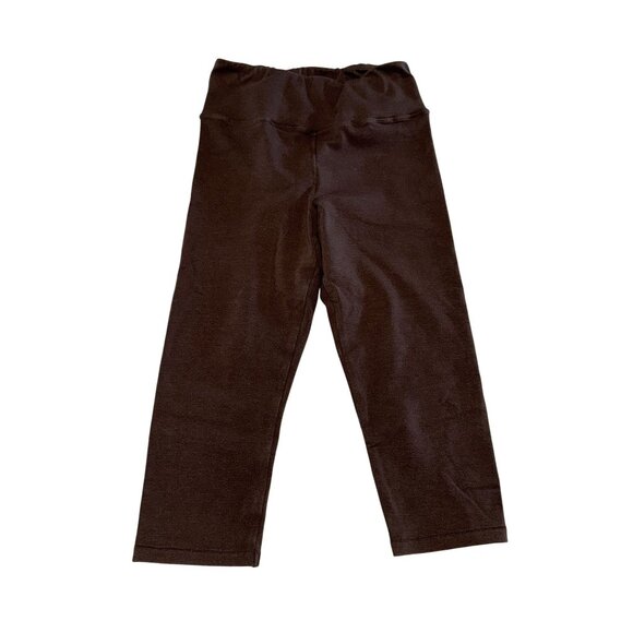 SKIMS Pants - Skims Brown Cotton Blend Pull On Stretch Capri Leggings Women's Small S